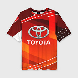Женская футболка оверсайз Toyota Abstraction Sport