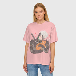 Футболка оверсайз женская Райден и Бродяга, цвет: 3D-принт — фото 2