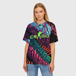 Футболка оверсайз женская CS GO - HYPERBEAST, цвет: 3D-принт — фото 2