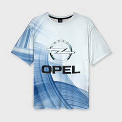 Женская футболка оверсайз Opel - logo