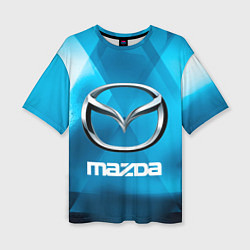Женская футболка оверсайз Mazda - sport - абстракция