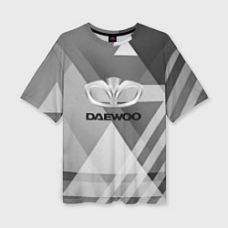 Женская футболка оверсайз Daewoo - logo