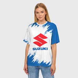 Футболка оверсайз женская Suzuki - texture, цвет: 3D-принт — фото 2