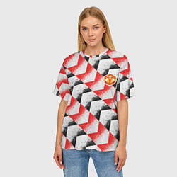 Футболка оверсайз женская Manchester United - Pre Match Top 202223, цвет: 3D-принт — фото 2