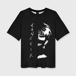 Женская футболка оверсайз Tokyo Ghoul Kaneki Ken - anime