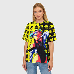 Футболка оверсайз женская Люси из аниме Cyberpunk edgerunners, цвет: 3D-принт — фото 2