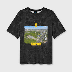 Женская футболка оверсайз Город Киров - парк