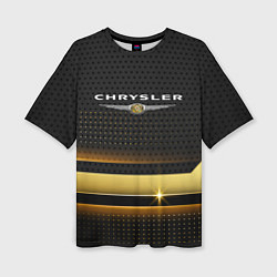 Женская футболка оверсайз Chrysler abstraction