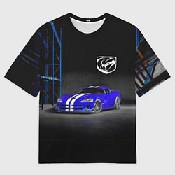 Женская футболка оверсайз Dodge Viper SRT GTS