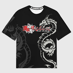 Футболка оверсайз женская Токийские мстители аниме драконы, цвет: 3D-принт