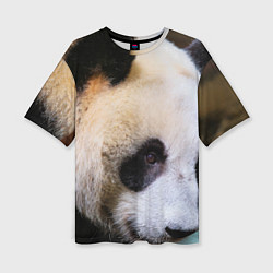 Женская футболка оверсайз Загадочная панда