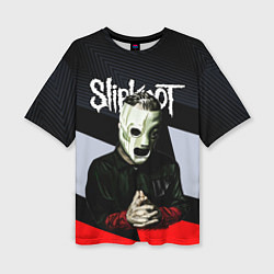 Женская футболка оверсайз Slipknot абстракция