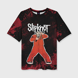 Женская футболка оверсайз Slipknot music