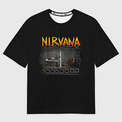 Футболка оверсайз женская Nirvana отрывок, цвет: 3D-принт