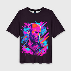 Футболка оверсайз женская Jason Statham - pop art, цвет: 3D-принт