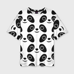 Футболка оверсайз женская Panda bing dun dun, цвет: 3D-принт