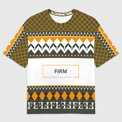 Футболка оверсайз женская Как кофта из девяностых FIRM, цвет: 3D-принт