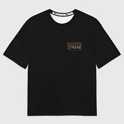 Женская футболка оверсайз Logo Modern strike online