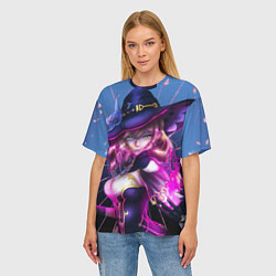 Футболка оверсайз женская Genshin Impact Лиза, цвет: 3D-принт — фото 2