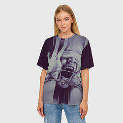 Футболка оверсайз женская Крик хоррор, цвет: 3D-принт — фото 2