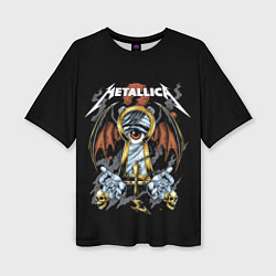 Женская футболка оверсайз Металлика - Metallica