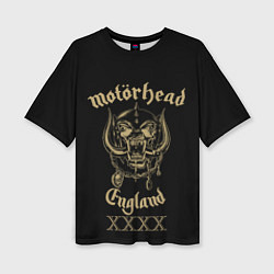 Футболка оверсайз женская Motorhead England, цвет: 3D-принт