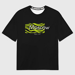 Женская футболка оверсайз Moscow since 1147