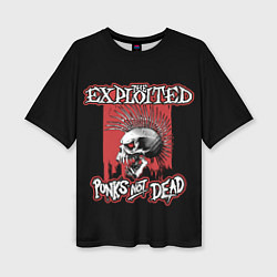 Футболка оверсайз женская Exploited - punks not dead, цвет: 3D-принт