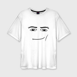 Футболка оверсайз женская Одежда Man Face Roblox, цвет: 3D-принт