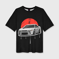 Футболка оверсайз женская Nissan Silvia S14 - Japan style, цвет: 3D-принт