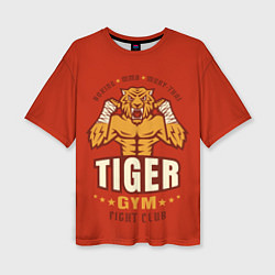 Женская футболка оверсайз Tiger - боец