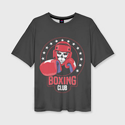 Женская футболка оверсайз Boxing club - боксёр