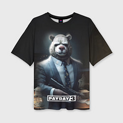 Женская футболка оверсайз Payday3 bear