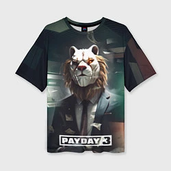 Футболка оверсайз женская Payday 3 lion, цвет: 3D-принт