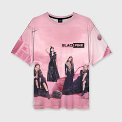 Женская футболка оверсайз Blackpink poster