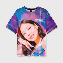 Футболка оверсайз женская BlackPink Gorgeous Jennie, цвет: 3D-принт