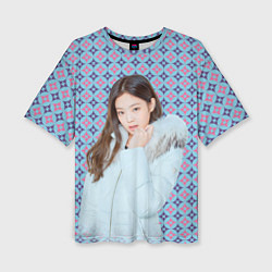 Футболка оверсайз женская Blackpink Jennie Kim Blackpink winter style, цвет: 3D-принт