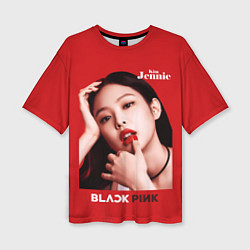 Футболка оверсайз женская Blackpink Beautiful Jennie, цвет: 3D-принт