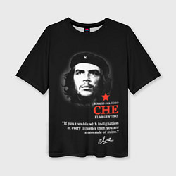 Женская футболка оверсайз Che Guevara автограф