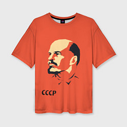 Футболка оверсайз женская СССР Ленин жив, цвет: 3D-принт