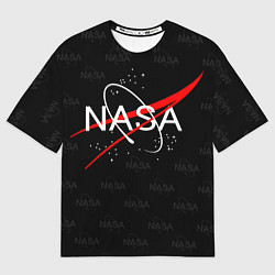 Футболка оверсайз женская Nasa dark metter, цвет: 3D-принт