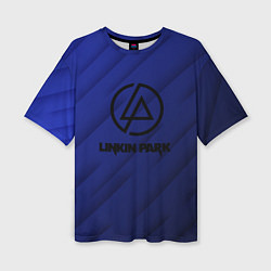 Футболка оверсайз женская Linkin park лого градиент, цвет: 3D-принт