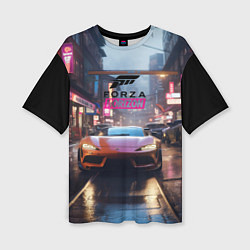 Женская футболка оверсайз Forza Horizon game