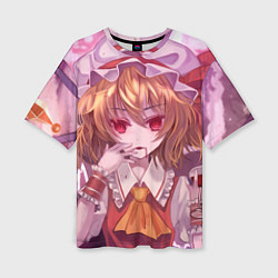 Женская футболка оверсайз Touhou Project Flandre Scarlet