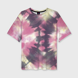Женская футболка оверсайз Tie-Dye дизайн