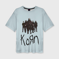 Футболка оверсайз женская Korn band, цвет: 3D-принт