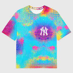 Женская футболка оверсайз New York Yankees - baseball team - logo