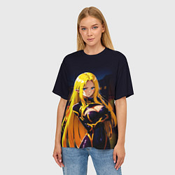 Футболка оверсайз женская Альфа - Сад теней, цвет: 3D-принт — фото 2