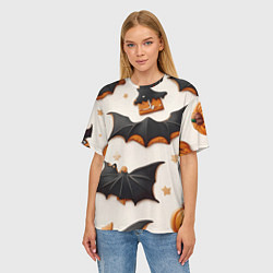 Футболка оверсайз женская Сладкий хеллоуин, цвет: 3D-принт — фото 2