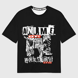 Футболка оверсайз женская Трио аниме сененов, цвет: 3D-принт